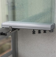 Frameless enclosure with open panel lock