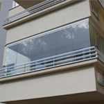 frameless system balcony enclosures